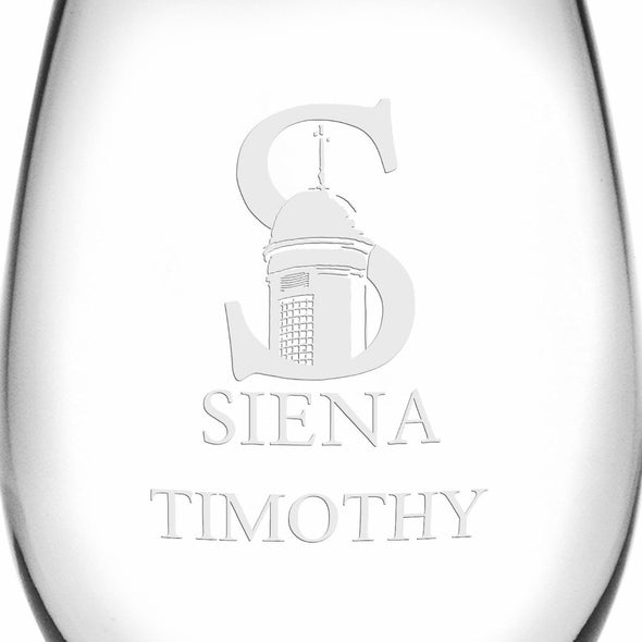 Siena Stemless Wine Glasses Made in the USA - Set of 2 Shot #3
