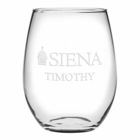 Siena Stemless Wine Glasses Made in the USA Shot #1