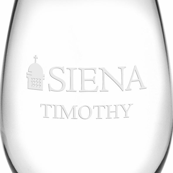 Siena Stemless Wine Glasses Made in the USA Shot #3