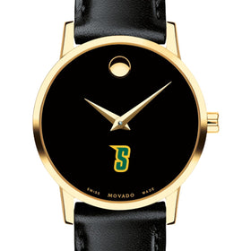 Siena Women's Movado Gold Museum Classic Leather Shot #1