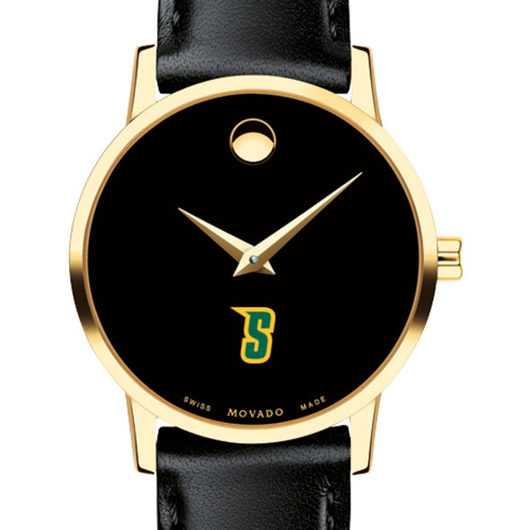 Siena Women's Movado Gold Museum Classic Leather Shot #1