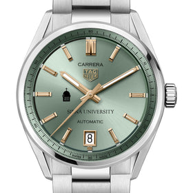 Siena Women's TAG Heuer Steel Carrera Automatic with Green Dial Shot #1