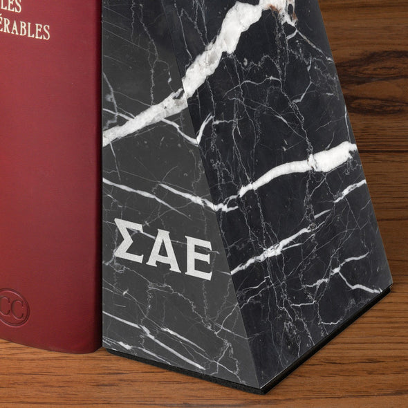 Sigma Alpha Epsilon Marble Bookends by M.LaHart Shot #4