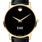 Sigma Alpha Epsilon Men's Movado Gold Museum Classic Leather Shot #1
