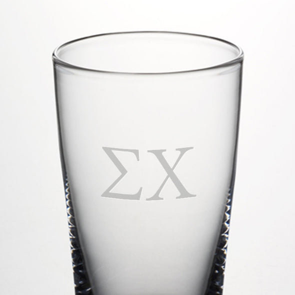 Sigma Chi Ascutney Pint Glasses by Simon Pearce Shot #2