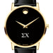 Sigma Chi Men's Movado Gold Museum Classic Leather