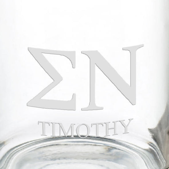 Sigma Nu 13 oz Glass Coffee Mug Shot #3