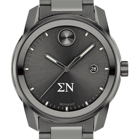 Sigma Nu Men's Movado BOLD Gunmetal Grey with Date Window Shot #1