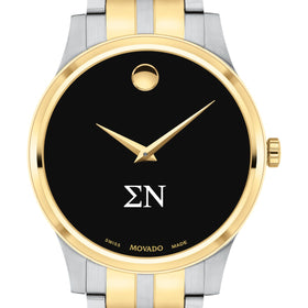 Sigma Nu Men's Movado Collection Two-Tone Watch with Black Dial Shot #1