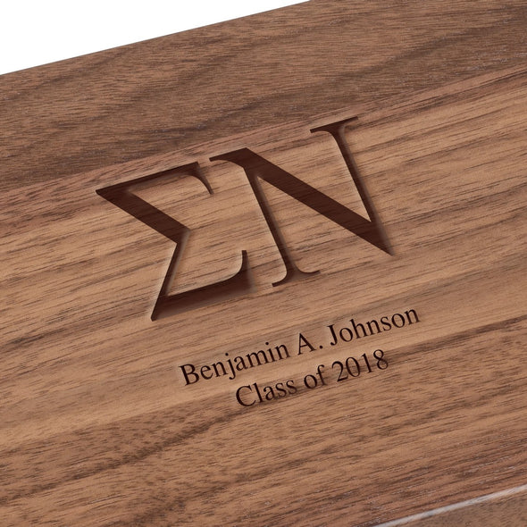 Sigma Nu Solid Walnut Desk Box Shot #2