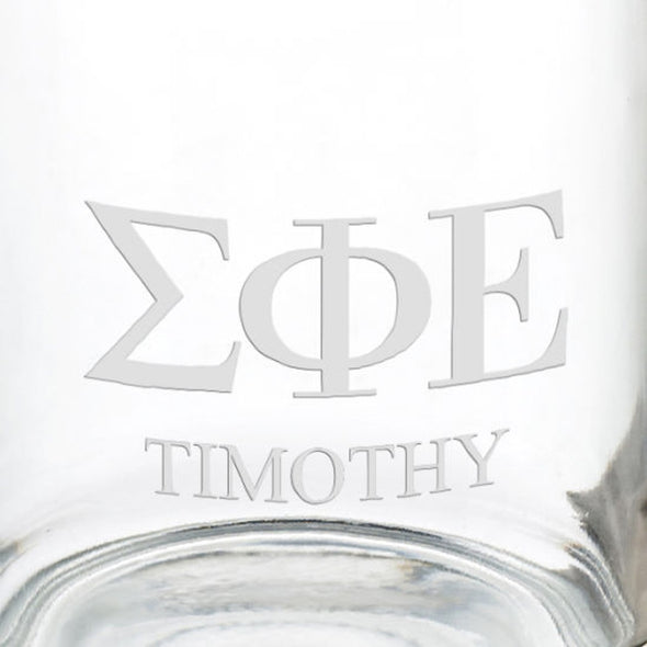 Sigma Phi Epsilon 13 oz Glass Coffee Mug Shot #3