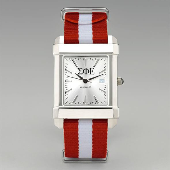 Sigma Phi Epsilon Men's Collegiate Watch w/ RAF Nylon Strap Shot #2