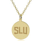 SLU 18K Gold Pendant & Chain Shot #1