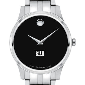 SLU Men's Movado Collection Stainless Steel Watch with Black Dial Shot #1