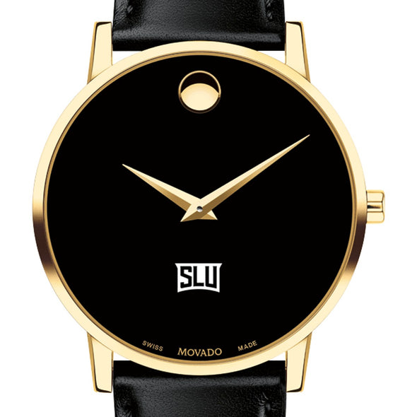 SLU Men's Movado Gold Museum Classic Leather Shot #1