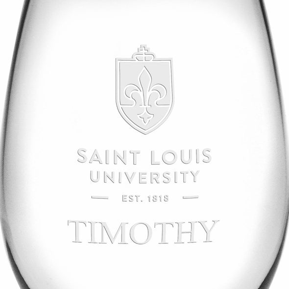 SLU Stemless Wine Glasses Made in the USA - Set of 4 Shot #3