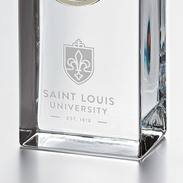 SLU Tall Glass Desk Clock by Simon Pearce Shot #2