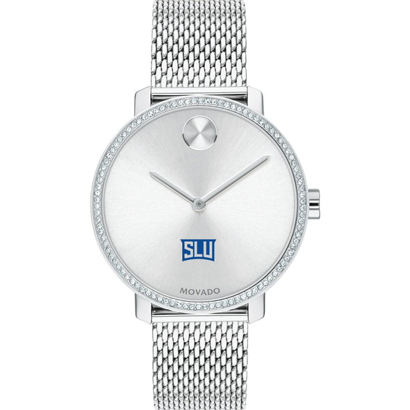 SLU Women's Movado Bold with Crystal Bezel & Mesh Bracelet Shot #2