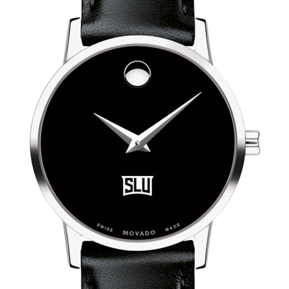SLU Women's Movado Museum with Leather Strap Shot #1