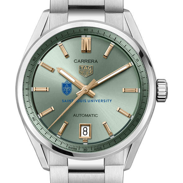 SLU Women's TAG Heuer Steel Carrera with Green Dial Shot #1