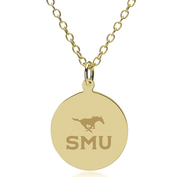 SMU 18K Gold Pendant & Chain Shot #1