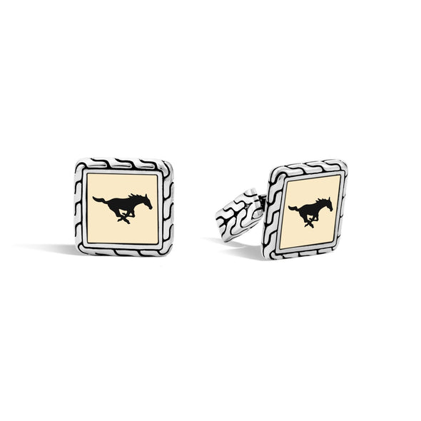 SMU Cufflinks by John Hardy with 18K Gold Shot #2