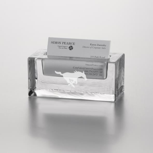 SMU Glass Business Cardholder by Simon Pearce Shot #2