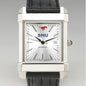 SMU Men's Collegiate Watch with Leather Strap Shot #1