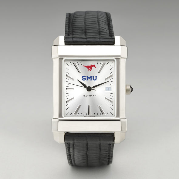 SMU Men's Collegiate Watch with Leather Strap Shot #2