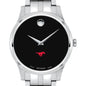 SMU Men's Movado Collection Stainless Steel Watch with Black Dial Shot #1
