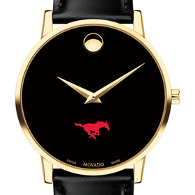 SMU Men&#39;s Movado Gold Museum Classic Leather Shot #1