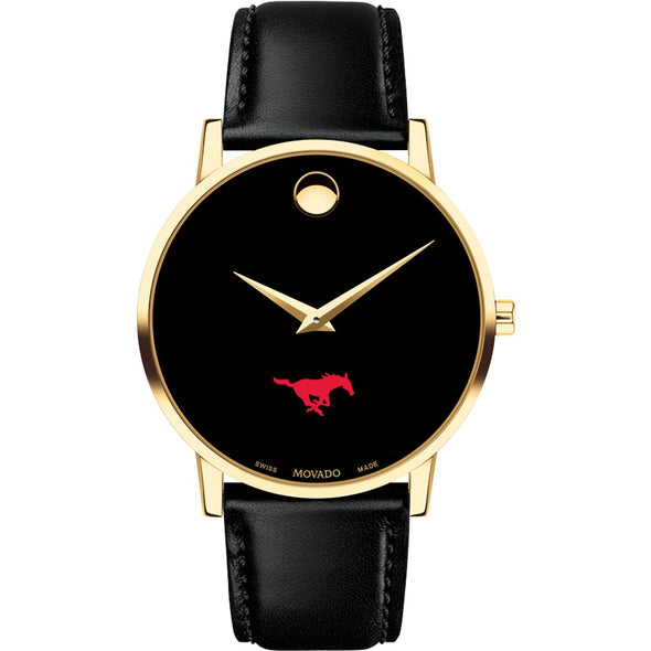 SMU Men&#39;s Movado Gold Museum Classic Leather Shot #2