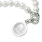 SMU Pearl Bracelet with Sterling Silver Charm Shot #2