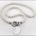 SMU Pearl Necklace with Sterling Silver Charm