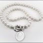 SMU Pearl Necklace with Sterling Silver Charm Shot #1