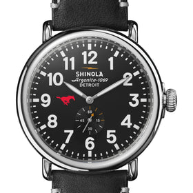 SMU Shinola Watch, The Runwell 47 mm Black Dial Shot #1