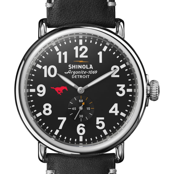 SMU Shinola Watch, The Runwell 47 mm Black Dial Shot #1