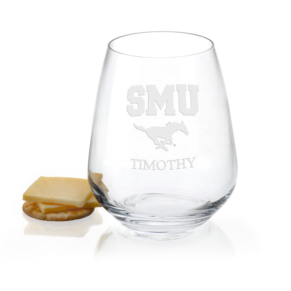 SMU Stemless Wine Glasses - Set of 4 Shot #1