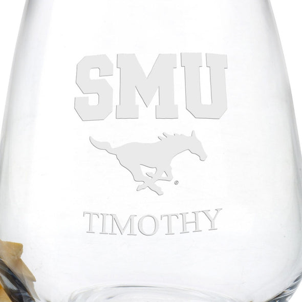 SMU Stemless Wine Glasses - Set of 4 Shot #3