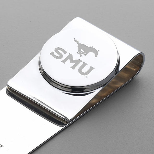 SMU Sterling Silver Money Clip Shot #2