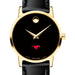 SMU Women's Movado Gold Museum Classic Leather