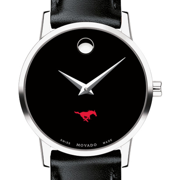 SMU Women&#39;s Movado Museum with Leather Strap Shot #1