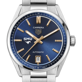 SMU Women's TAG Heuer Steel Carrera Automatic with Blue Dial Shot #1