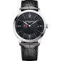 South Carolina Men's Baume et Mercier 40mm Classima Quartz Watch with Black Dial & Black Leather Strap Shot #2
