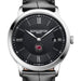 South Carolina Men's Baume et Mercier 40mm Classima Quartz Watch with Black Dial & Black Leather Strap