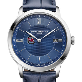 South Carolina Men's Baume et Mercier 40mm Classima Quartz Watch with Blue Dial & Dark Blue Leather Strap Shot #1