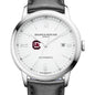 South Carolina Men's Baume et Mercier 42mm Classima Automatic Watch with White Dial & Black Leather Strap Shot #1