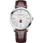 South Carolina Men's Baume et Mercier 42mm Classima Watch with Silver Dial & Brown Leather Strap Shot #2