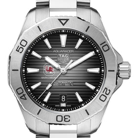 South Carolina Men's TAG Heuer Steel Automatic Aquaracer with Black Dial Shot #1