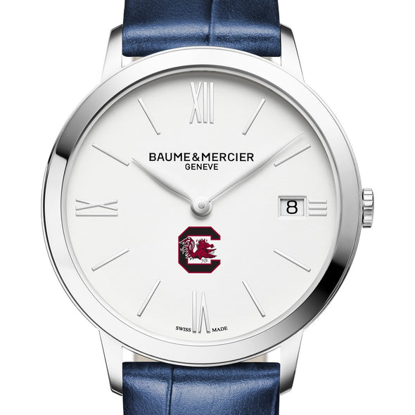 South Carolina Women's Baume et Mercier 36.5mm Classima Watch with White Dial & Blue Leather Strap Shot #1
